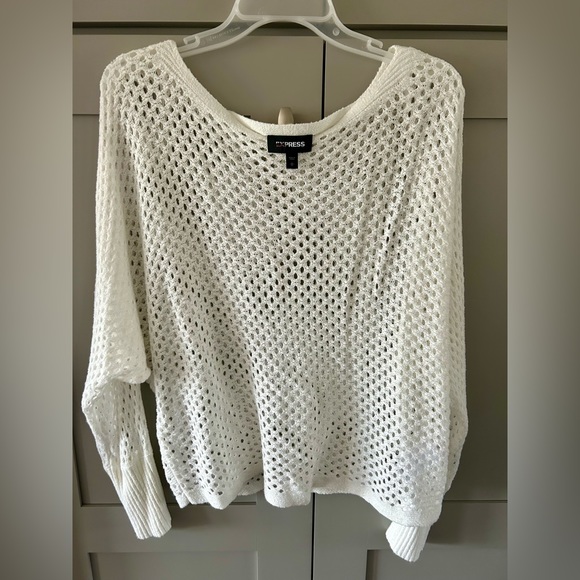 Express Cutout Boat Neck Sweater size L - Picture 3 of 5